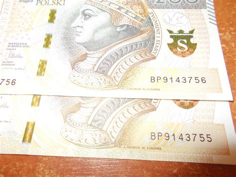 Banknoty 200 zł. seria BP | BRZOZÓW | Ogłoszenie na Allegro Lokalnie