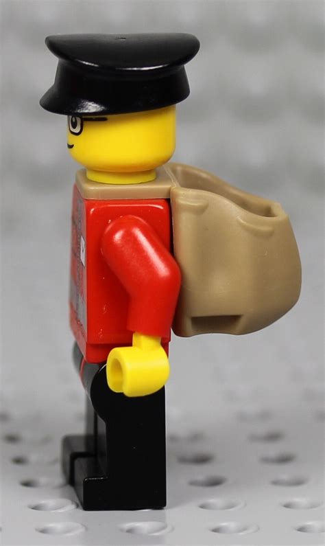 Lego Mail Carrier Minifigure W Mailbox Envelope Post Office Delivery Man City Ebay