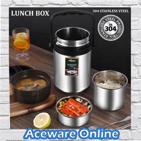 304 Stainless Steel Thermal Heat Insulation Hot Lunch Pot Box Thermos