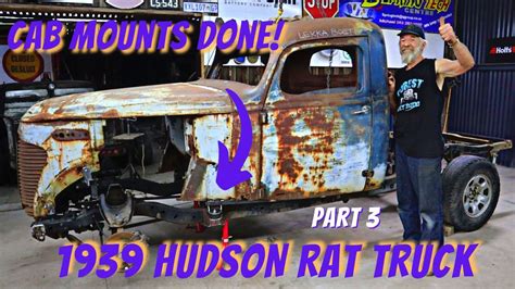 1939 Hudson Rat Rod Build Part 3 Making Body Mount Brackets Youtube