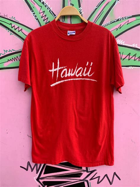 Hawaii Script Tourist Tee Single Stitch | Boardwalk Vintage