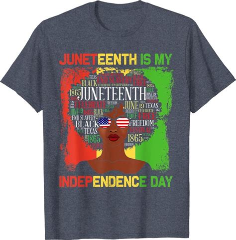 Juneteenth Is My Independence Day Black Women T Shirt Sold By Evgenia