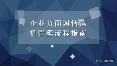 企业负面舆情危机管理流程方案指南（可下载） 报告详情 旅连连