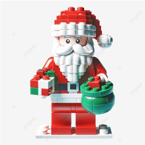 Santa Claus Christmas Lego 3d Santa Claus Christmas Lego Png
