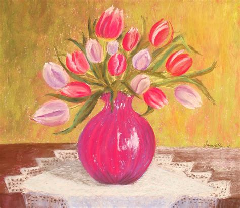 paintings of sanchitha: Tulips