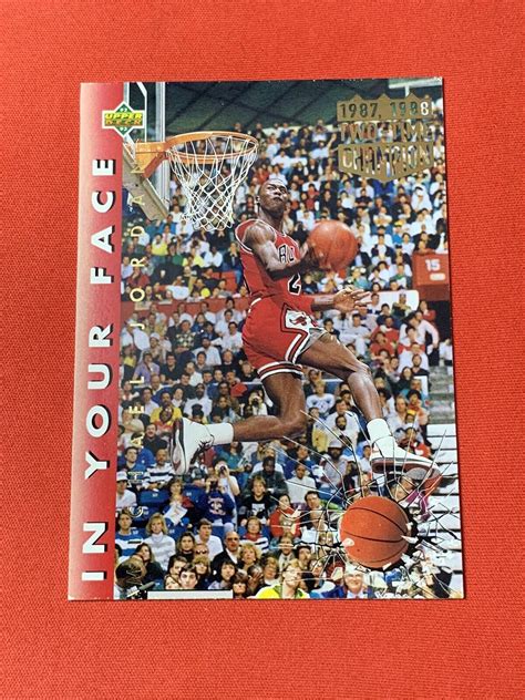 Michael Jordan Upper Deck In Your Face Slam Dunk Champion