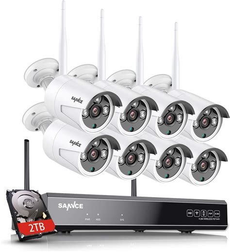 Sannce Ch Mp Super Hd Security System Wireless Camera Nvr Wifi H