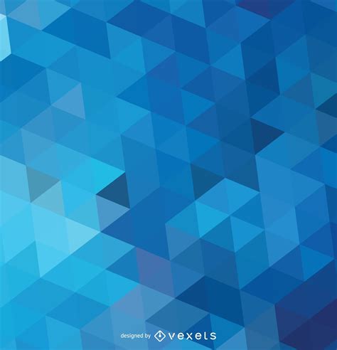 Abstract Polygonal Blue Background Vector Download