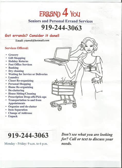 We Run Your Errand for You!! Services Business, Home Based Business ...