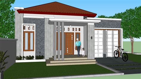 Rumah Minimalis 1 Lantai 10 X 15 3d Warehouse