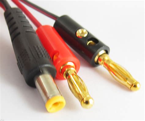 1pc 30cm1ft Gold Plated 4mm Banana Plug To 21x55mm Dc Male Dc Power