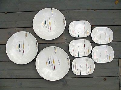 Canonsburg Pottery Arizona Conquista Dinnerware 8 Pieces Mid