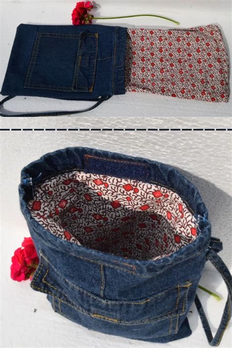 Diy Jeans Bag Purse Out Of Old Jeans How To Sew Denim Shoulder Bag Old Jeans Crafts Tutorial