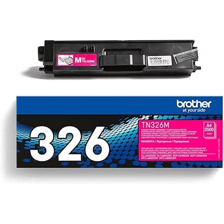 Brother TN 326M Toner Cartridge Magenta Single Pack High Yield