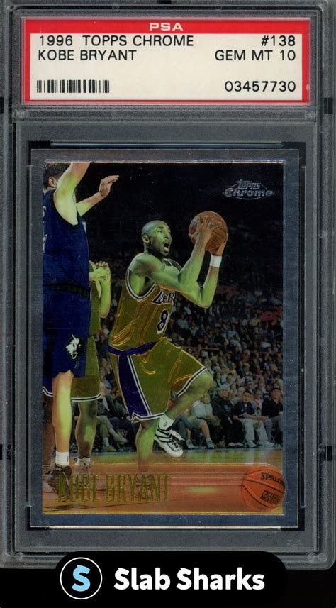 1996 TOPPS CHROME KOBE BRYANT ROOKIE RC 138 PSA 10 EBay