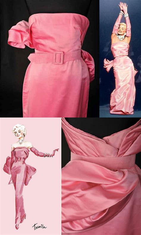 Marilyn Monroes Pink Dress From Gentlemen Prefer Blondes 1953 Marilyn