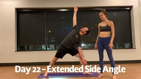 Yoga Challenge Day 22 Extended Side Angle Youtube