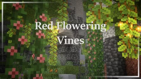 Red Flowering Vines Minecraft Texture Pack