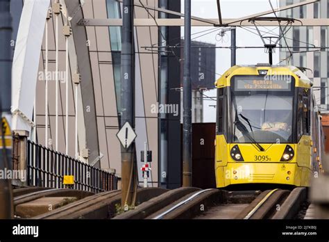 Metrolink Tram Manchester Stock Photo Alamy