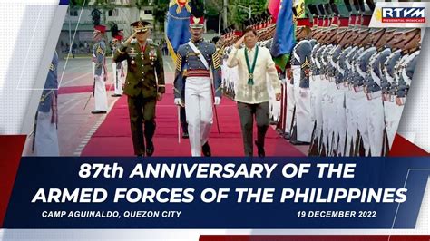 87th Anniversary Of The Armed Forces Of The Philippines 12192022