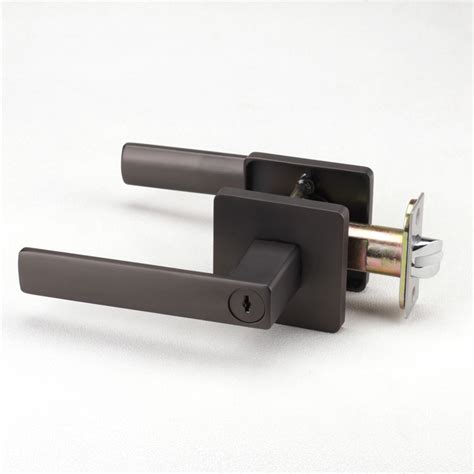 Key-in Lever Door Lockset – Square (Matte Black) – Home Central Philippines