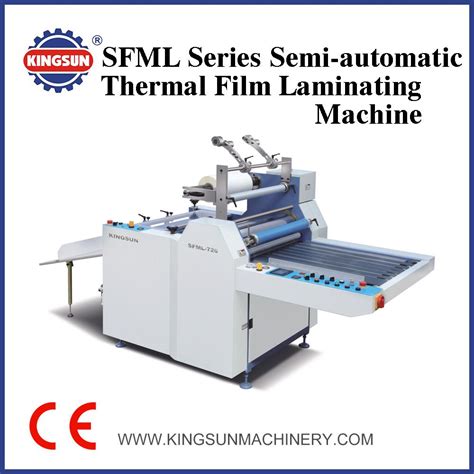 China Sfml Series Semi Automatic Thermal Film Laminating Machine