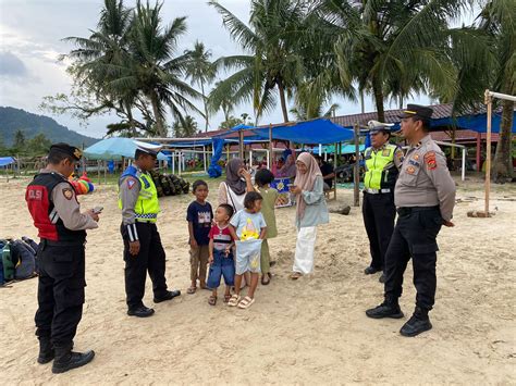 Polres Tapteng Pastikan Keamanan Objek Wisata Bagi Pengunjung