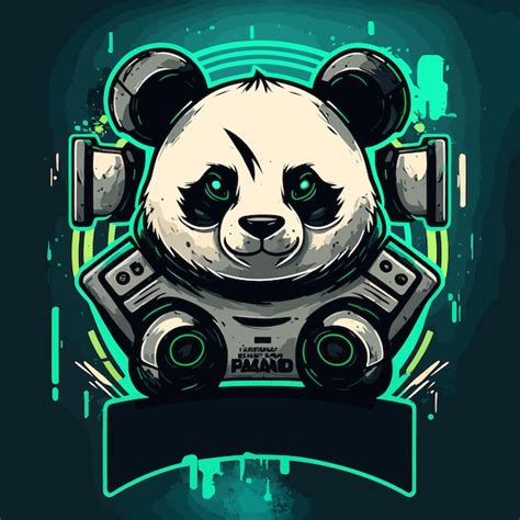 Linda Ilustra O De Modelo De Logotipo De Jogo De Mascote De Esports De