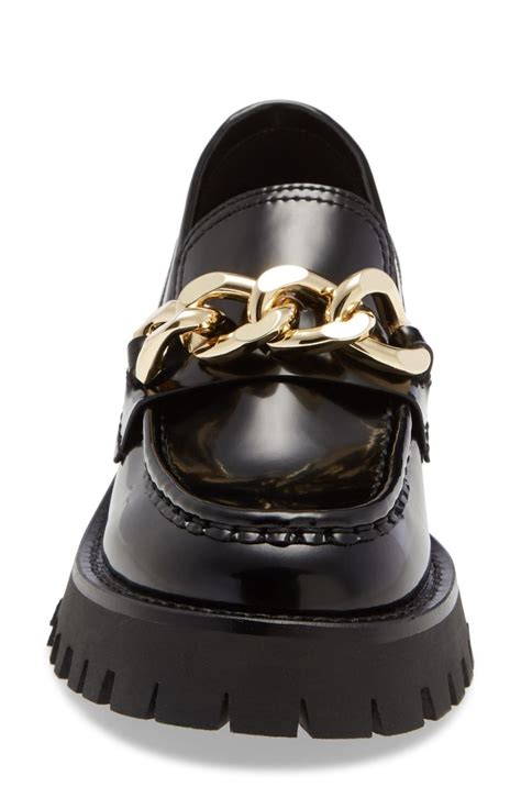 Sale Jeffrey Campbell Recess Chain Platform Loafer In Stock