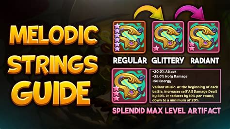 Melodic Strings Artifact Guide Idle Heroes Youtube