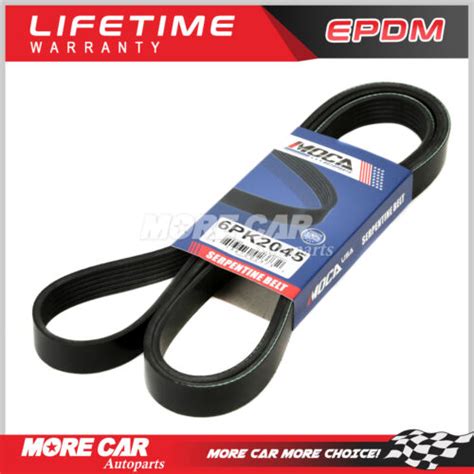 Serpentine Belt Fits Chevrolet Dodge Ford E 150 F 250 Mazda Plymouth 6pk2045 Ebay