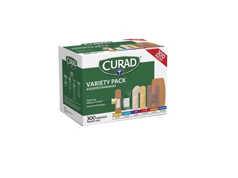 Curad Variety Pack Assorted Bandages Includes Heavy Duty Fabric