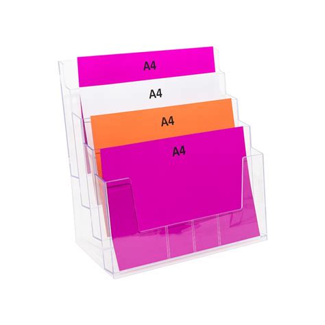 A4 Brochure Holder Plastic Brochure Holders