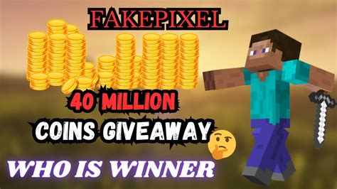 40 Million Coins Giveaway Winner Announcement In Fakepixel Skyblock Ii