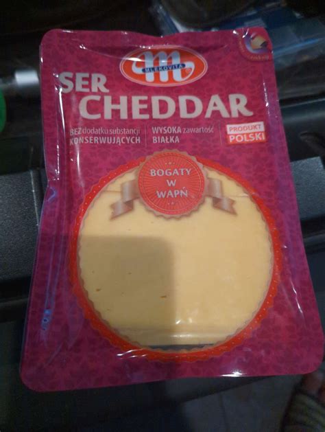 Ser Cheddar Mlekovita 300g Biedronka Pepper Pl