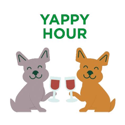 Dog Yappy Hour Sticker - Dog Yappy hour - Discover & Share GIFs