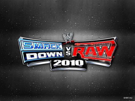 SMACKDOWN VS RAW 2010 LOGO Wrestling Smackdown Cena Hhh Game Wwe