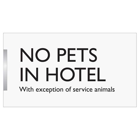 No Pets In Hotel - Identity Group