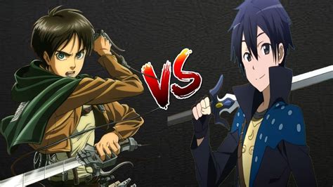 Eren Vs Kirito Picas Batallas De Rap Del Frikismo Keyblade Cover