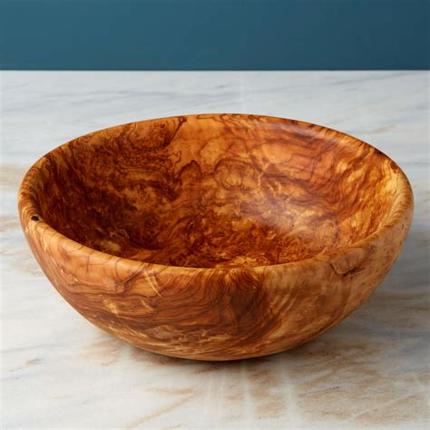 Olive Wood Salad Bowl, Large – Be Home