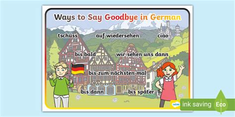 👉 Goodbye in German Display Poster (Teacher-Made)