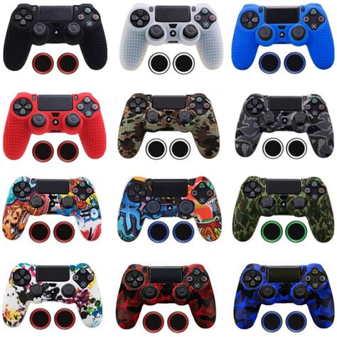 Capa Silicone Controle Ps Dualshock Par De Grip Skin Lightbar