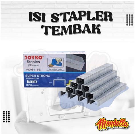 Jual Isi Stapler Tembak Isi Staples Gun Tacker Joyko Ukuran Isi