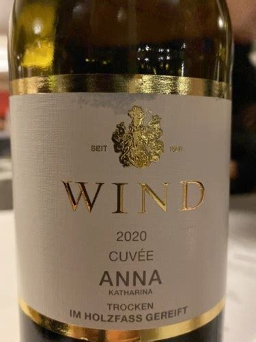 2018 Weingut Wind Cuvée Anna Trocken Vivino US