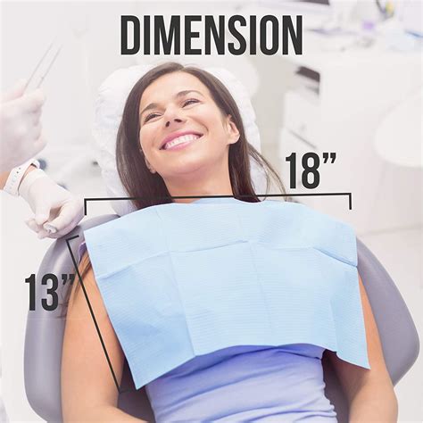 Disposable Dental Bibs 13x18 Inch 3 Ply Medical Grade Waterproof Bib Tricare Medical