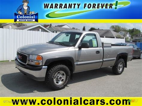 2000 Pewter Metallic Gmc Sierra 2500 Sl Regular Cab 4x4 64665113 Photo