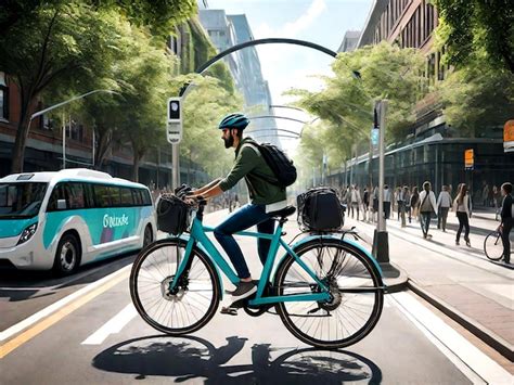 Premium Ai Image The Beauty Of Sustainable Transportation Through The