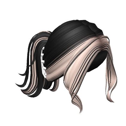 Two Tone Clipped Ponytail Black Blonde Roblox Item Rolimon S