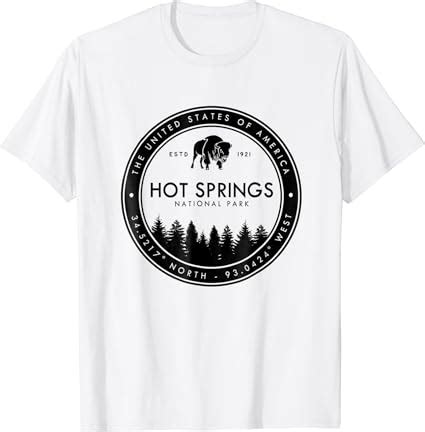 Amazon Hot Springs National Park T Shirt Arkansas Emblem Clothing