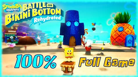 Spongebob Battle For Bikini Bottom Rehydrated Longplay 100 Full Game Walkthrough No